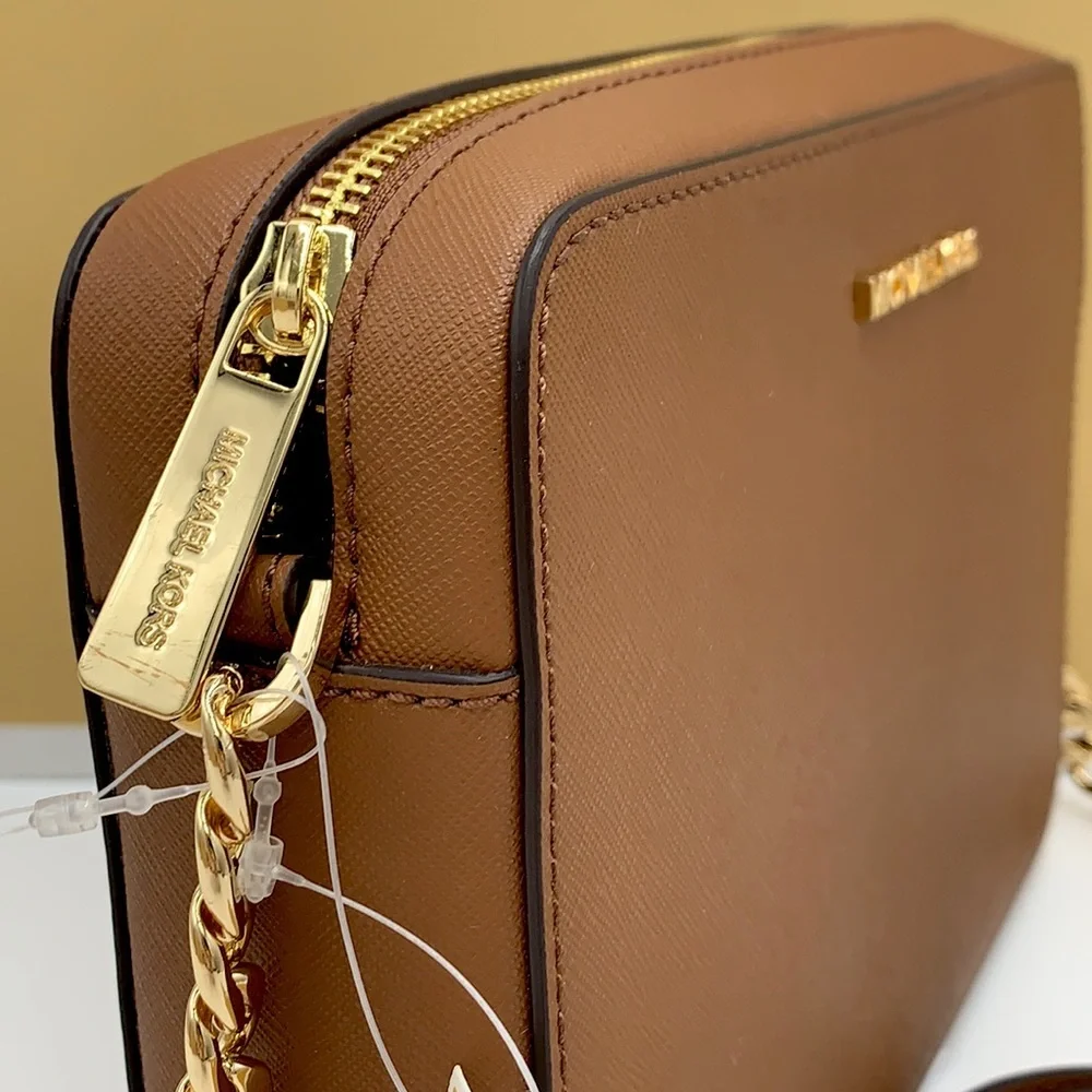 MICHAEL KORS JET SET TRAVEL LARGE EAST WEST CHAIN CROSSBODY BAG LUGGAGE